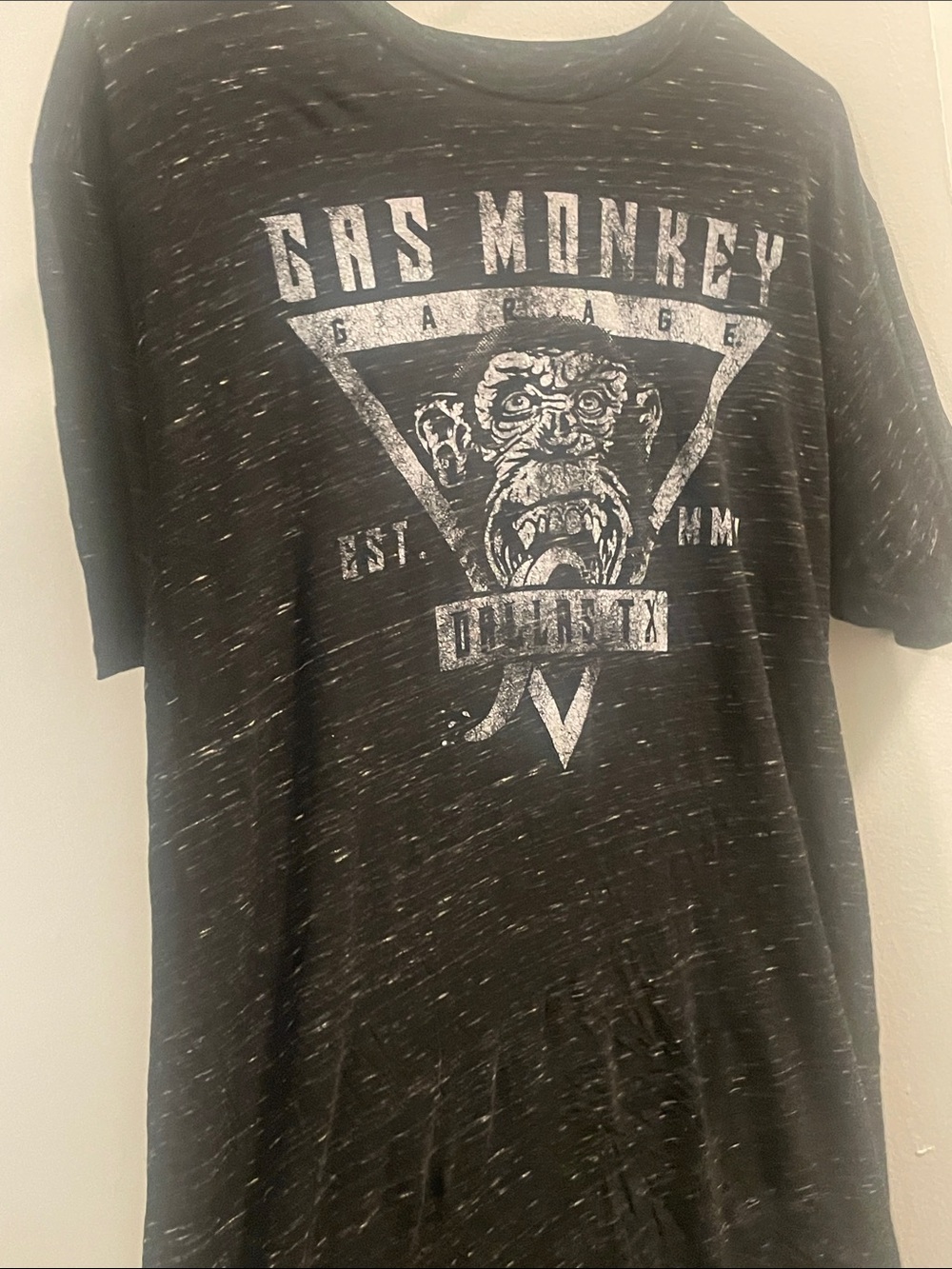 MENS GAS MONKEY BUCKLE T-SHIRT CASUAL PREPPY PUNK SIZE LARGE